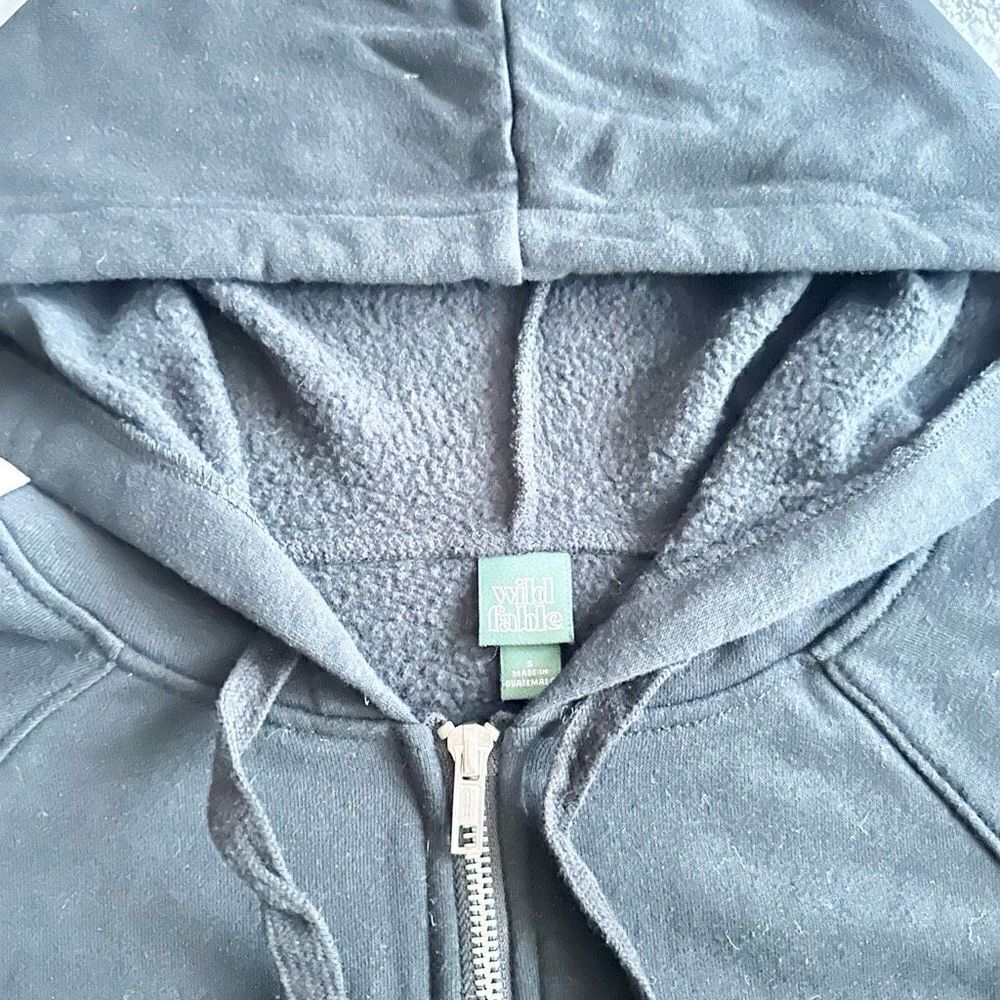 Wild Fable Black Zip-Up Hoodie - Picture 3 of 4